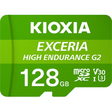 KIOXIA EXCERIA HIGH ENDURANCE G2 UHS-I MicroSDXC 128GB 記憶卡 (U3 V30 A1) R: 100MB/s W: 50MB/s KIOXIA EXCERIA HIGH ENDURANCE G2 UHS-I MicroSDXC 128GB 記憶卡 (U3 V30 A1) R: 100MB/s W: 50MB/s